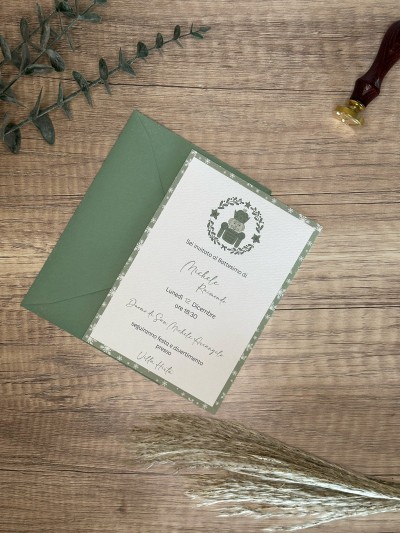 Invito Battesimo Schiaccianoci